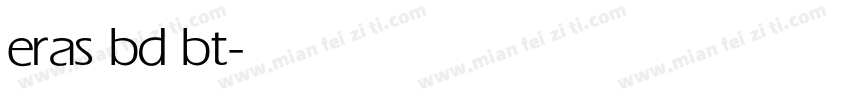 eras bd bt字体转换